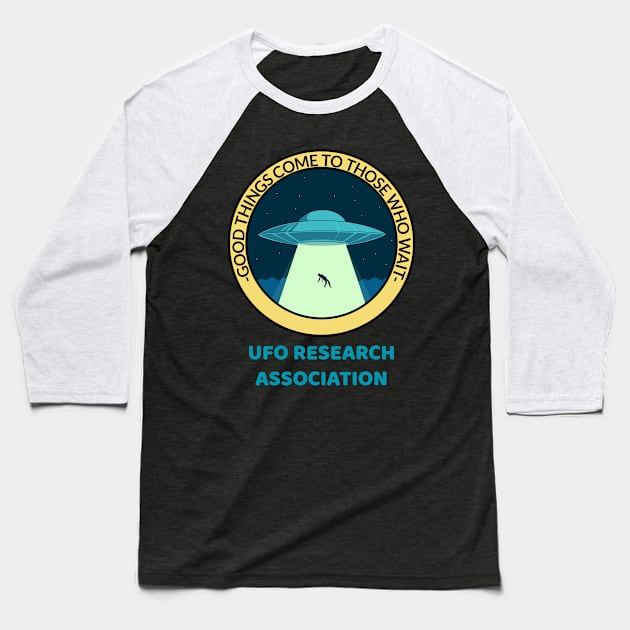 UFO Research Association Baseball T-Shirt by alexwestshop